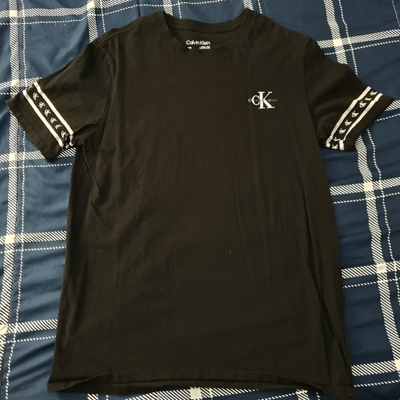 Calvin Klein Black T-Shirt with Logo - Picture 1 of 5